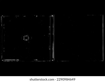 CD case texture overlay for graphic design composition 