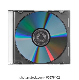 CD In Clear Plastic Case Isolated