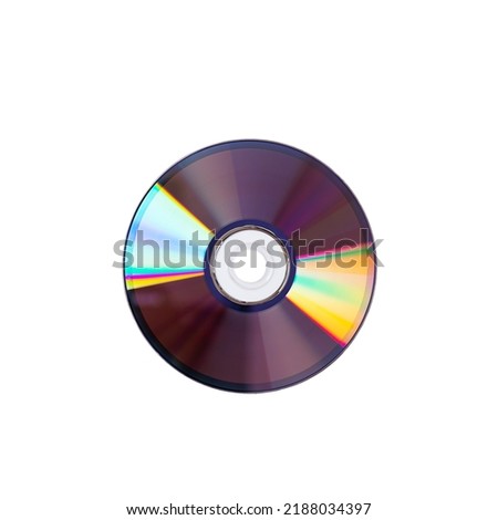 CD disk for computer isolated on white background.