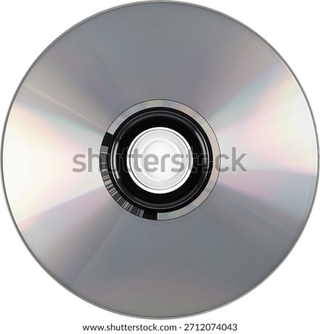 CD Disk on a White Background, Compact Disc on Plain White Surface, Close-up of a CD on White Background