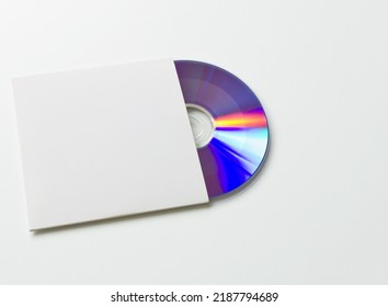CD, DVD or BLU RAY paper case isolated on white background. - Shutterstock ID 2187794689