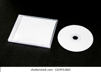 Cd Dvd Cover Album Design Template Mockup  On Black Background For Musician 