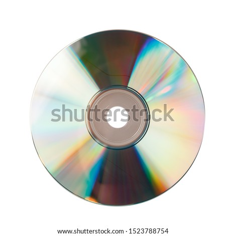 CD isolated on white background close up