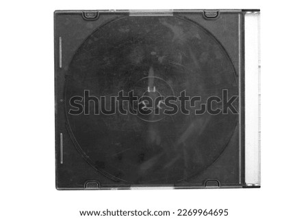 cd music case isolated retro cover album
