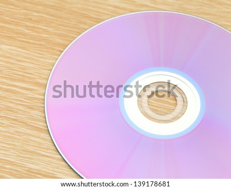 CD on table