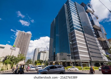 Cebu City, Philippines - May 2022: Modern Office Towers And Luxury Condominiums In Cebu Business Park.