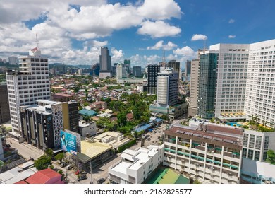 Cebu City, Philippines - May 2022: Luxury Hotels And The Cebu IT Park Skyline