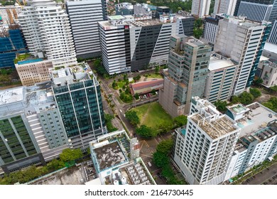 Cebu City, Philippines - May 2022: Bird's Eye View Of Cebu IT Park.