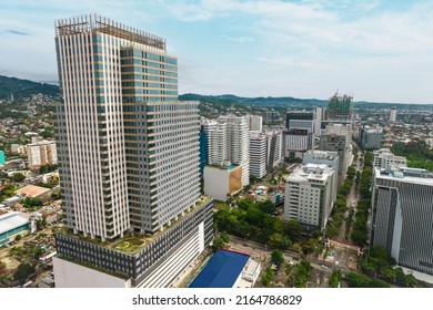 Cebu City, Philippines - May 2022: Aerial Of Cebu Exchange Tower And Cebu IT Park.