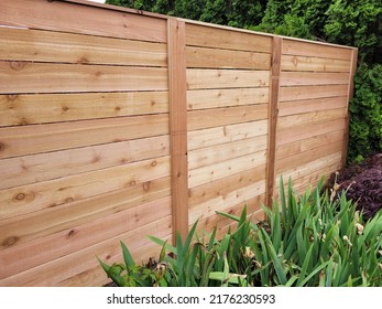 Cedar fence, wood fence, fencing 