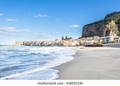 Cefalu Beach. Sicily. Italy