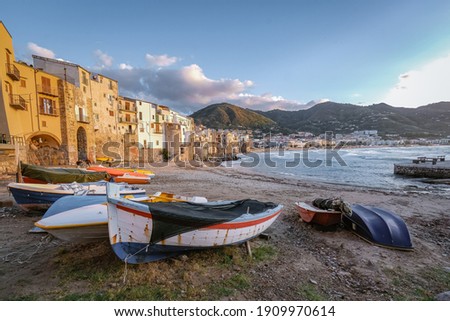 Cefalu, medieval village of Sicily island, Province of Palermo, Italy. Europe