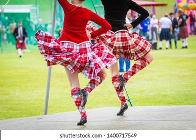 Ceilidh Dance Competition At Scottish Highland Games