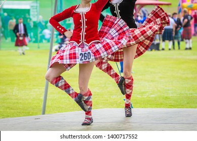 Ceilidh Dance Competition Scottish Highland Games Stock Photo ...