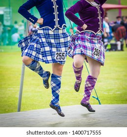 Ceilidh Dance Competition At Scottish Highland Games