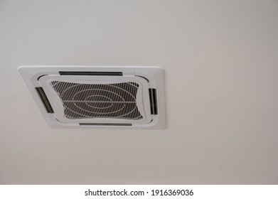 Ceiling air conditioner in the office building