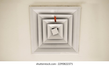 Ceiling air diffuser or ventilation for air conditioning.
