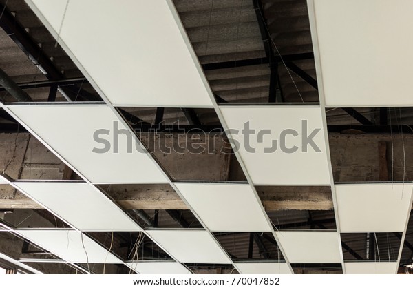 Ceiling Board Pattern Hang On Tbar Stock Photo Edit Now 770047852