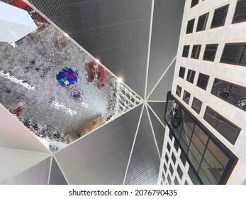 the ceiling design reflects light.