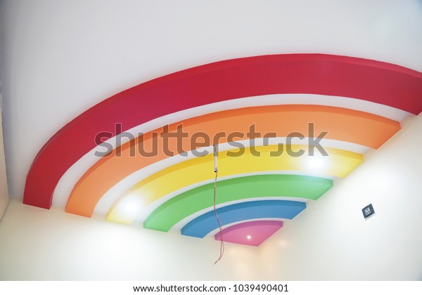 Ceiling Designs Pop Idea Pop Ceiling Stock Photo Edit Now