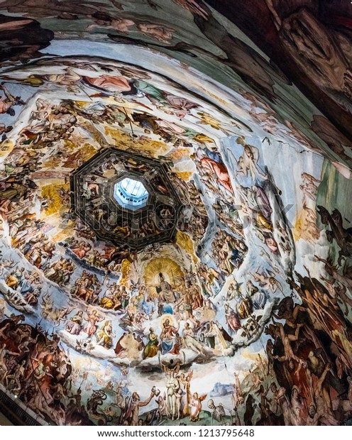 Ceiling Detail Duomo Di Firenze Cathedral Stock Photo Edit