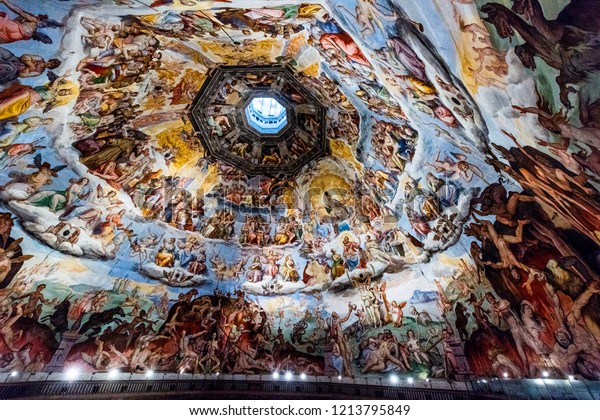 Ceiling Detail Duomo Di Firenze Cathedral Stock Photo Edit