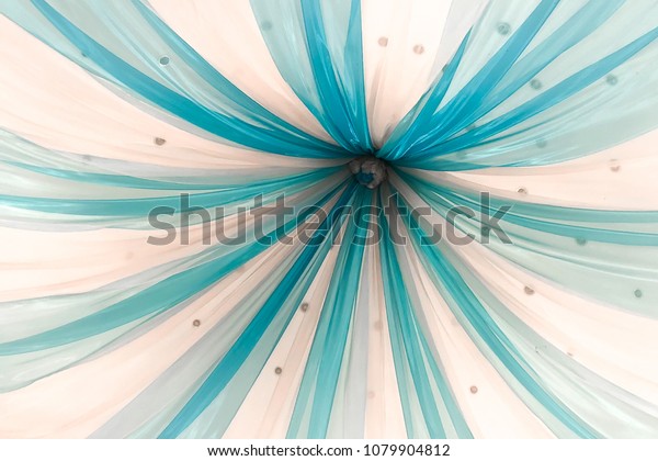 Ceiling Fabric Draping Decoration Stock Photo Edit Now