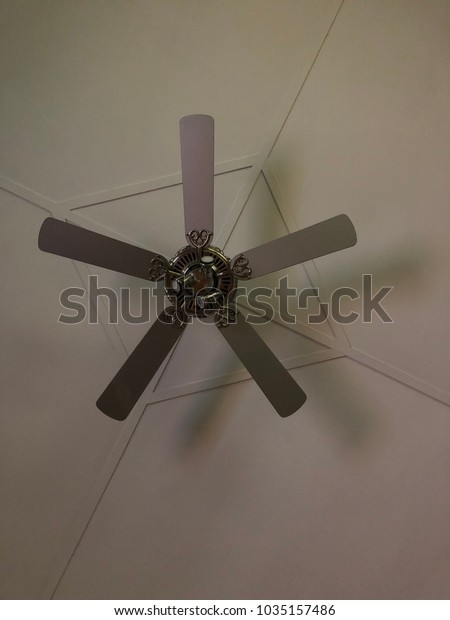 Ceiling Fan Cleaning Interiors Stock Image