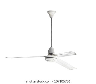 Ceiling fan isolated on white background