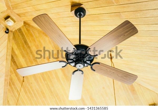 Ceiling Fan On Top Decoration Interior Stock Photo Edit Now