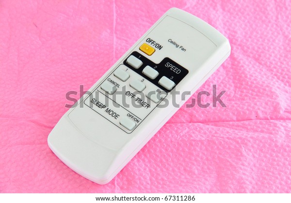 Ceiling Fan Remote Controller Concept Household Stock Photo