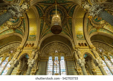 The ceiling of Fourvier, in lyon