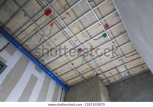 Ceiling Frame Has Not Gypsum Board Stock Photo Edit Now