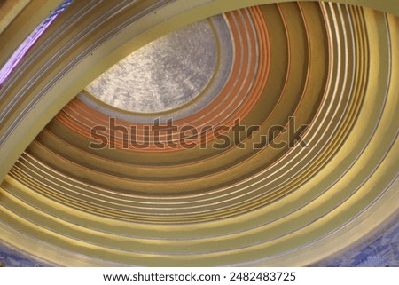 Ceiling inside Union Terminal Cincinnati. 