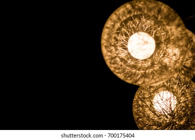 Ceiling lamp in the dark