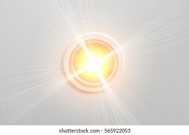 Ceiling light closeup
