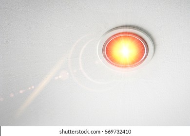 Ceiling light closeup