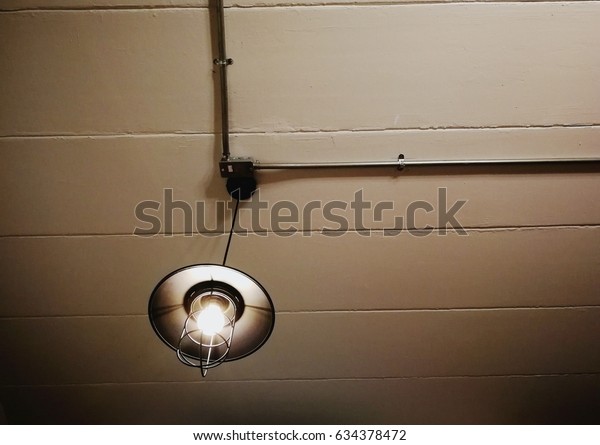 Ceiling Light Electric Lamp Wire Cover Stock Photo Edit Now