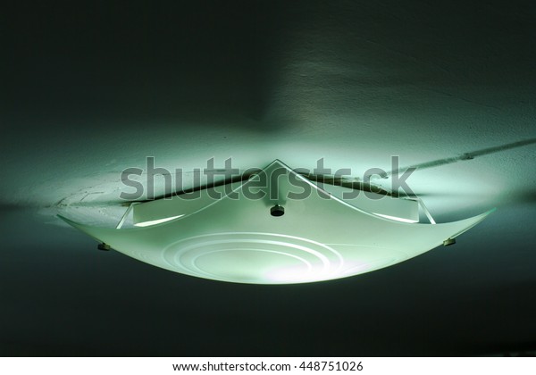 Ceiling Light Overarching By Glass Cover Stock Image Download Now