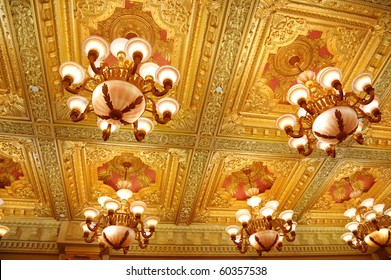 The ceiling lights