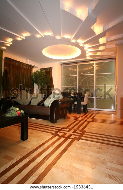 Ceiling Lights Modern Living Room Stock Photo Edit Now 15336451