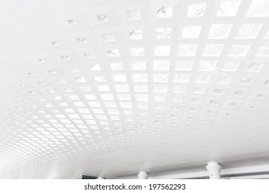 ceiling of modern building