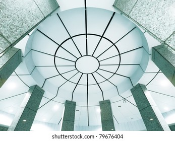 Ceiling of modern building