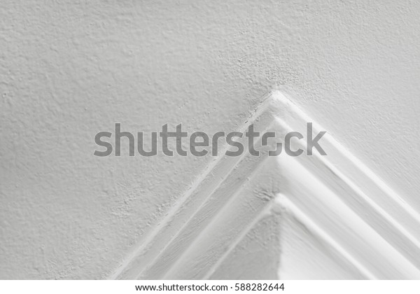 Ceiling Moldings On White Surface Stock Photo Edit Now 588282644