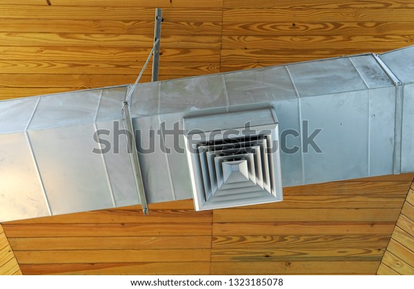 Ceiling Mounted Cassette Type Air Conditioner Stock Photo Edit