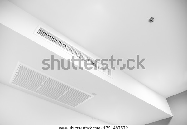 Ceiling Mounted Cassette Type Air Conditioner Stock Photo (Edit Now ...