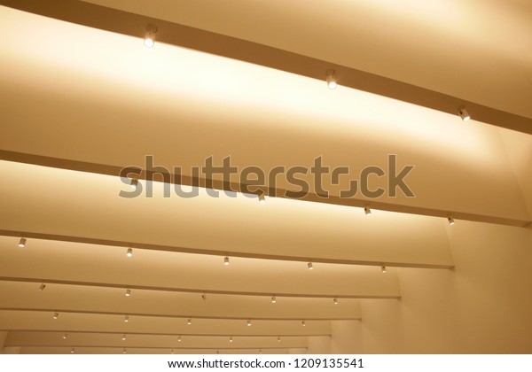 Ceiling Soffits Spot Lights Underside View Stock Photo Edit Now
