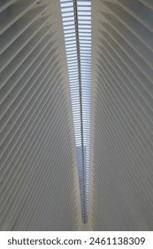 Ceiling of a train station