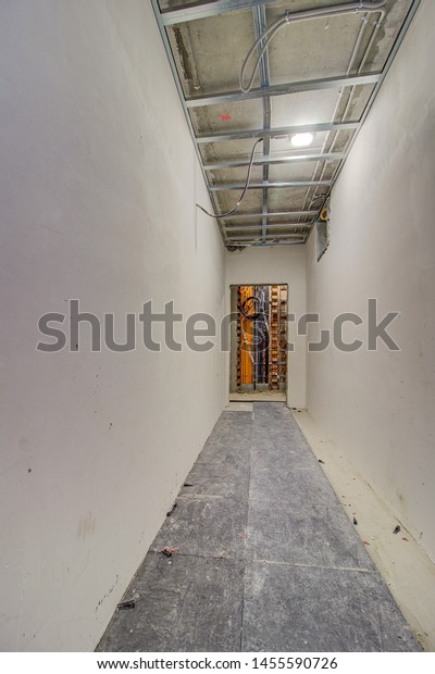 Ceiling Under Construction Interior Construction Housing Royalty