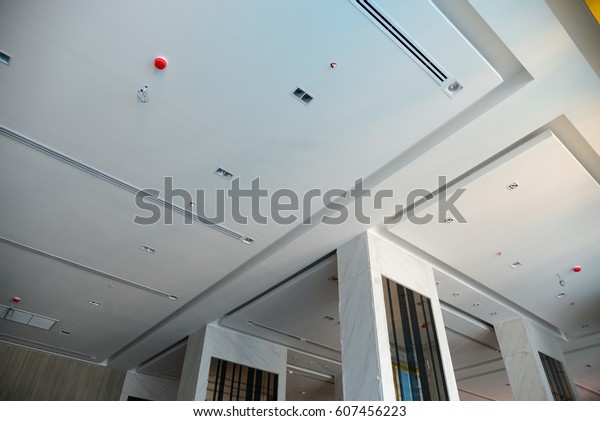 Ceiling Under Decorationgypsum Board Installed Smooth Buildings